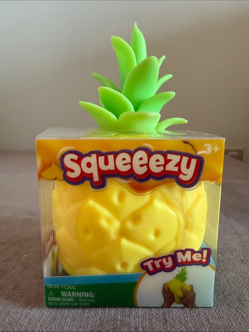 Sunny Days Squeezy Pineapple Fidget Toy | New